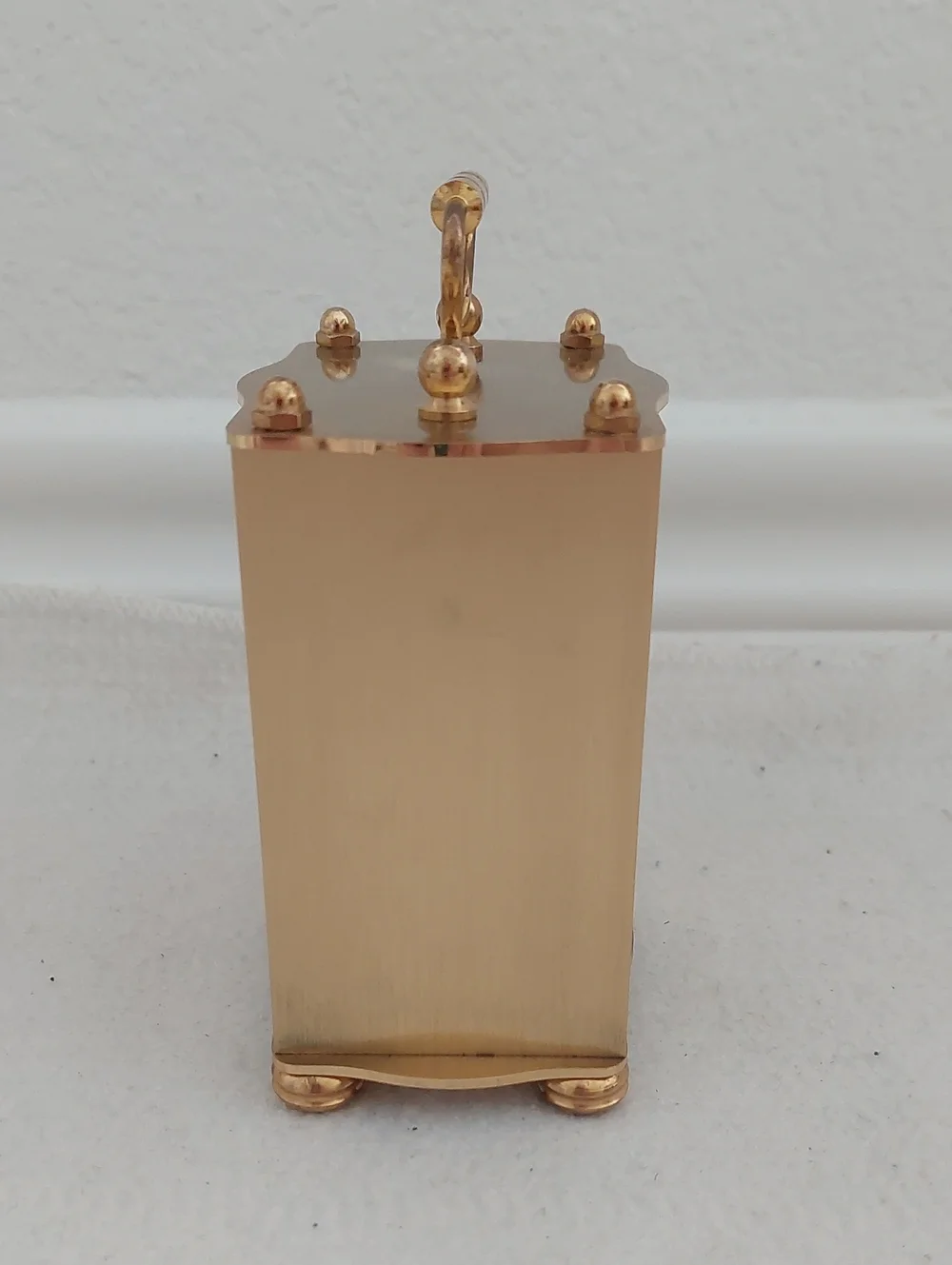 MAXIM Gold Carriage-Style Mantel Clock